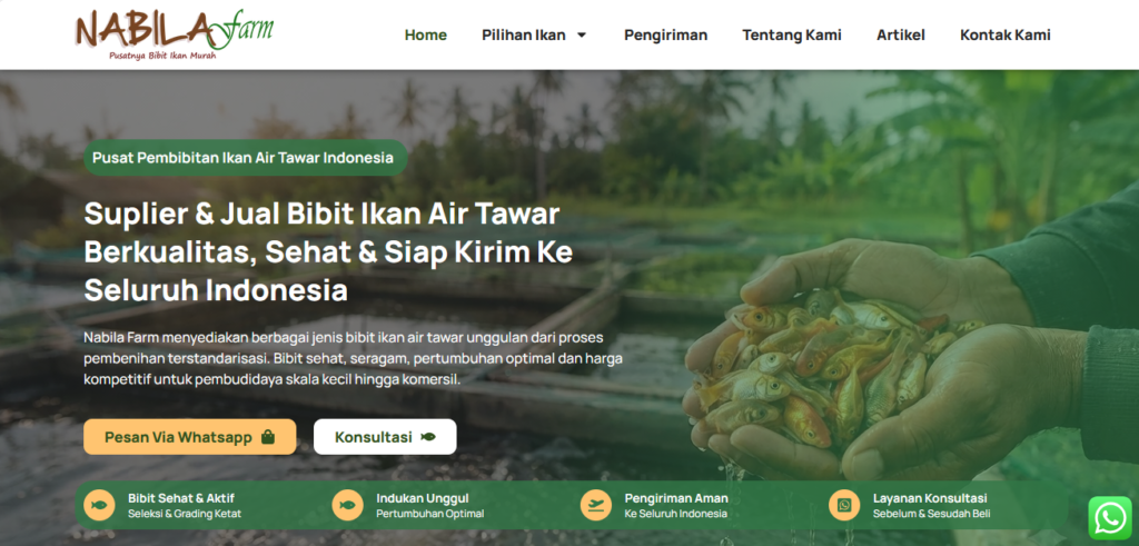 Analisis Raja Web Klaten: Mengapa Nabila Farm Menjadi Contoh Menarik Transformasi Digital di Industri Pembenihan Ikan